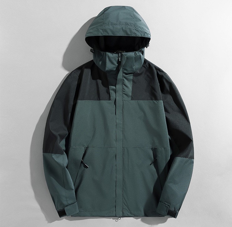 Color blocking single layer outdoor stormtrooper windproof casual fashion trend jacket