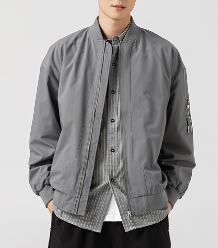 Casual Versatile Fashion Trend Retro Loose Bomber Jacket