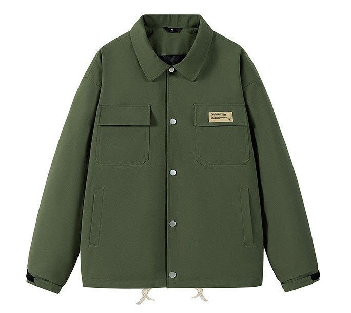 Vintage casual fashion trend lapel waterproof jacket baseball jacket
