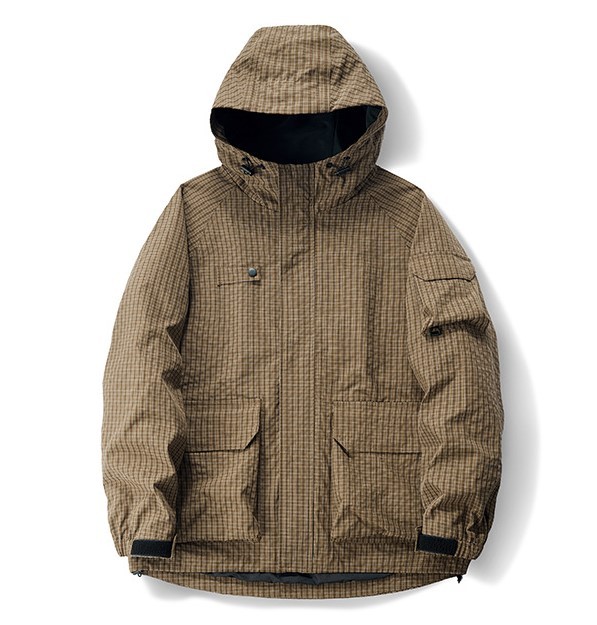 Simple and three-dimensional large pocket waterproof and oil resistant Velcro work suit, submachine jacket