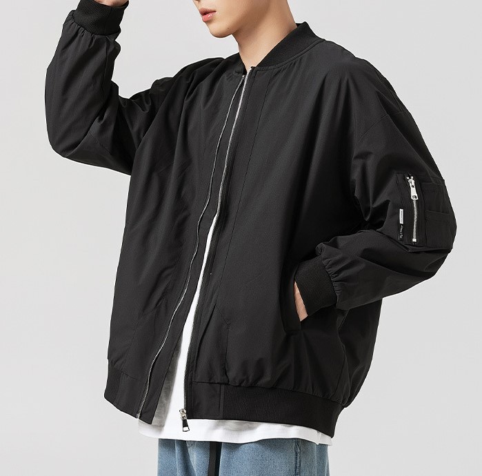 Casual Versatile Fashion Trend Retro Loose Bomber Jacket
