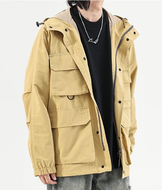 Retro functional stormtrooper trend trend waterproof jacket