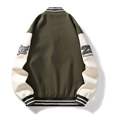 Vintage Trendy Brand Fashion High Street Hip Hop Baseball Coat Jacket