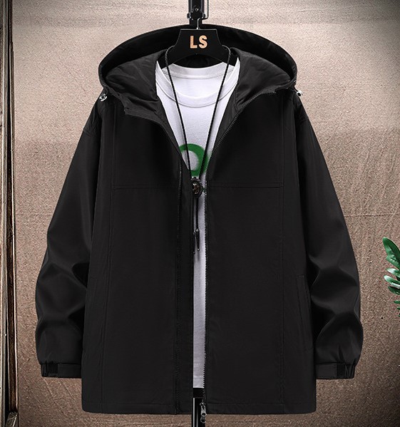 Japanese casual versatile trend loose fitting hooded jacket