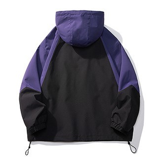 Mountain style outdoor hooded stormtrooper casual patchwork jacket
