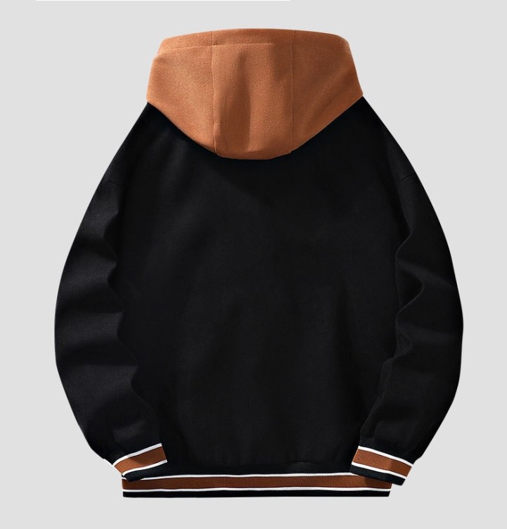 Loose casual plush fashion trend baseball jacket