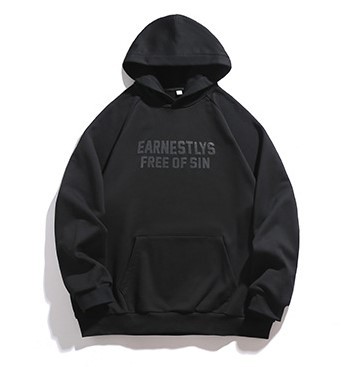 Foam letter printed American trendy casual fashion hoodie