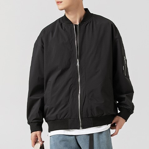 Casual Versatile Fashion Trend Retro Loose Bomber Jacket
