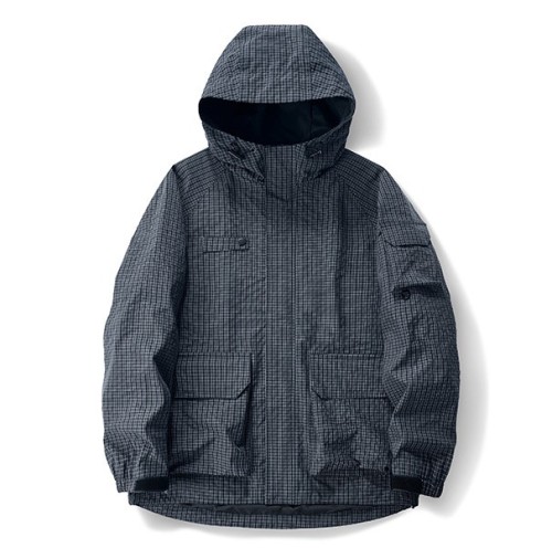 Simple and three-dimensional large pocket waterproof and oil resistant Velcro work suit, submachine jacket