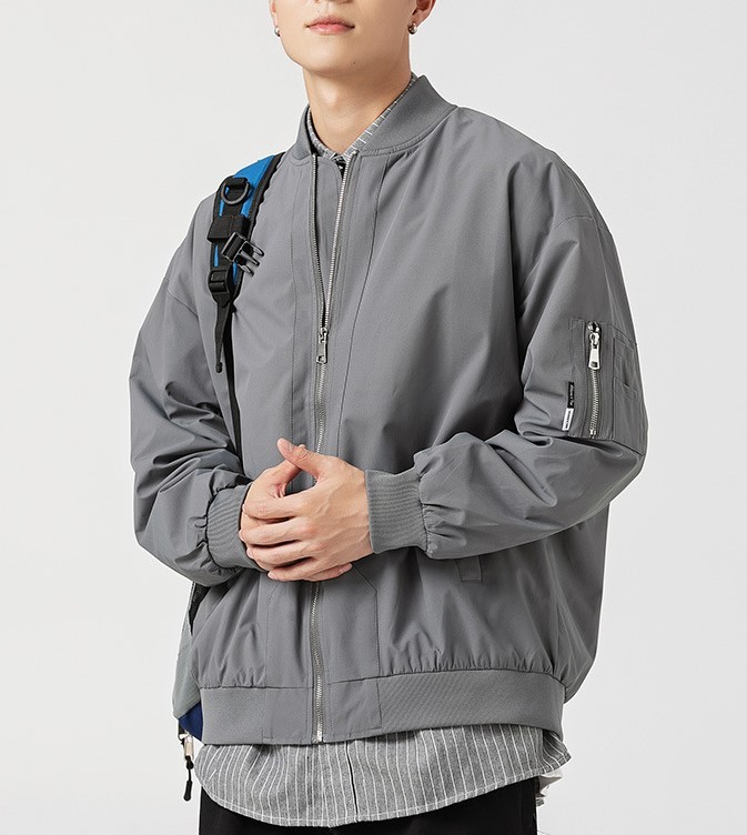 Casual Versatile Fashion Trend Retro Loose Bomber Jacket