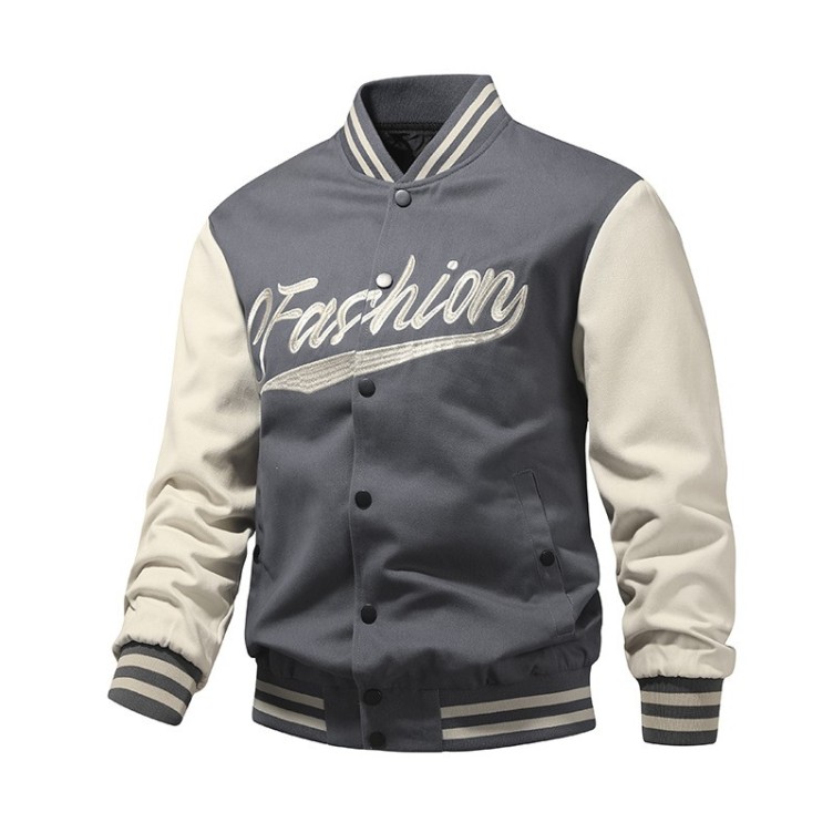 Embroidered baseball collar casual loose versatile fashion trend jacket