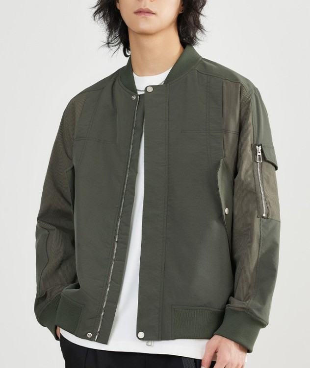 Pilot jacket, youth fashion trend, casual baseball jacket