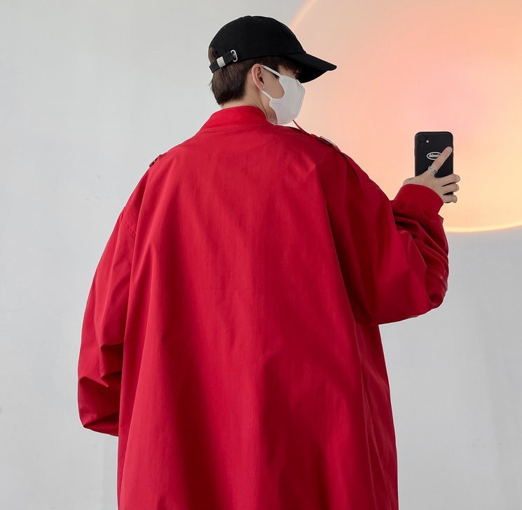 Baseball jacket trend jacket jacket trend label loose pilot jacket