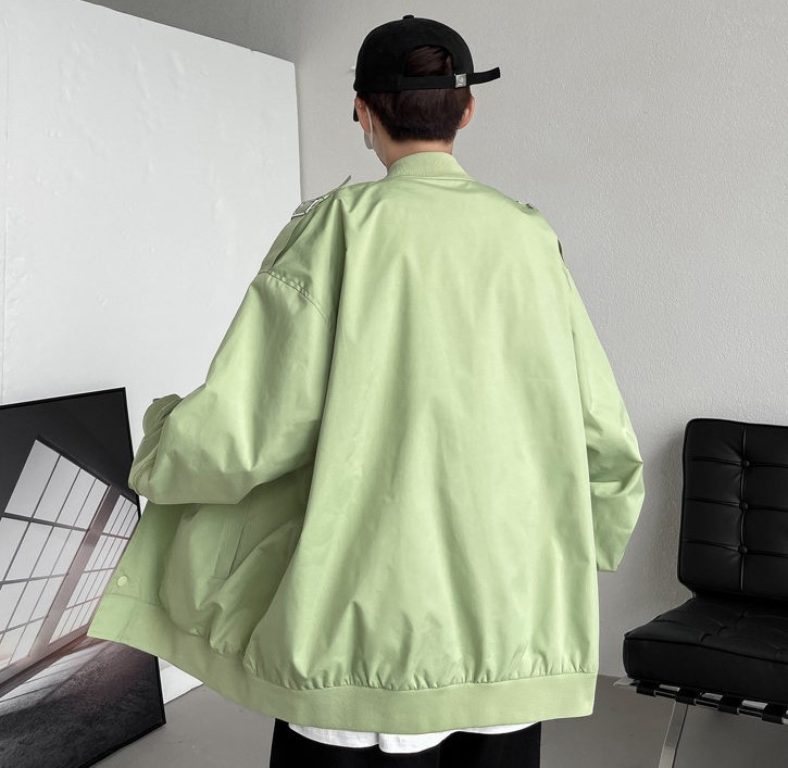 Baseball jacket trend jacket jacket trend label loose pilot jacket