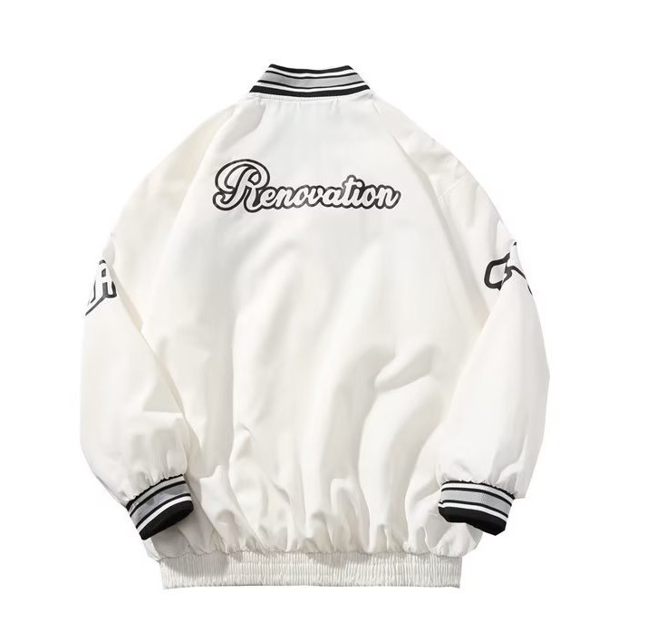 Embroidered motorcycle loose casual fashion trend jacket