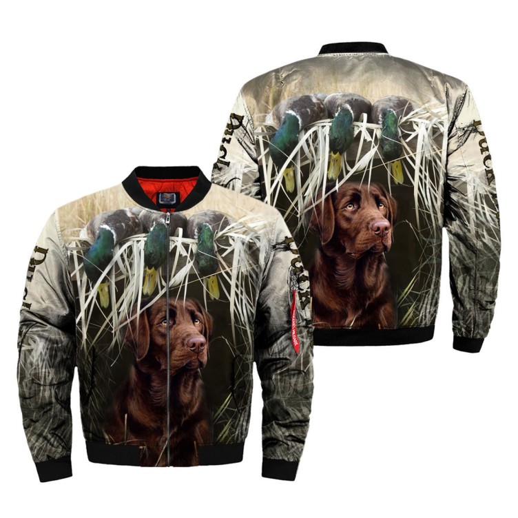 Printed zipper trend loose zipper jacket