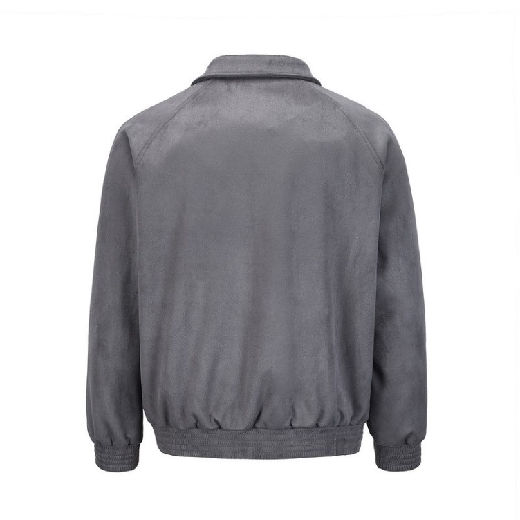 Vintage Sports Casual Single breasted Polo Neck Loose Trendy Jacket