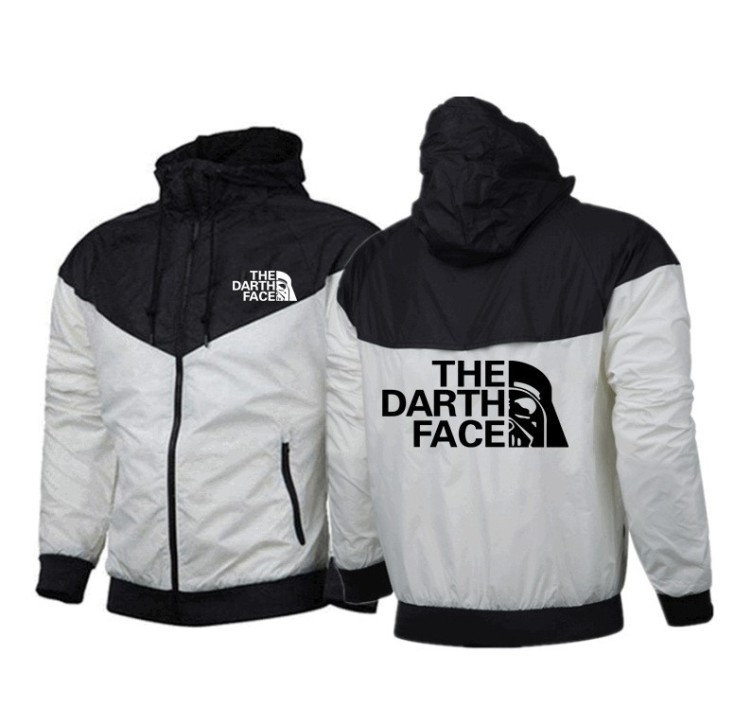 Casual versatile jacket Fashion logo Sport solid color trend jacket