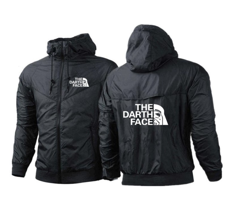 Casual versatile jacket Fashion logo Sport solid color trend jacket
