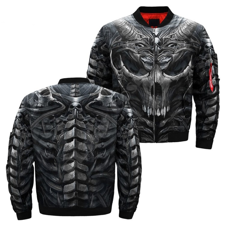 Digital printed casual fashion trend flying jacket