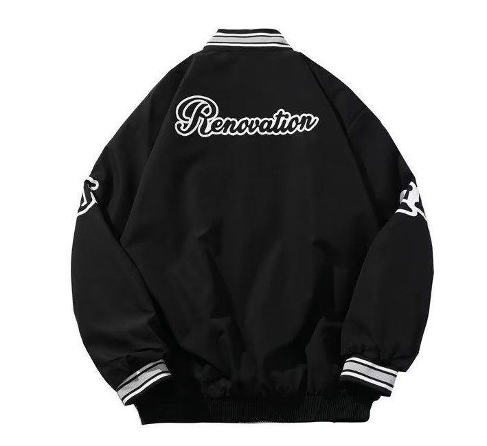 Embroidered motorcycle loose casual fashion trend jacket