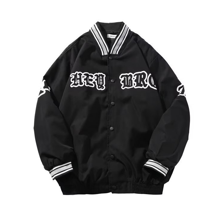 Embroidered motorcycle loose casual fashion trend jacket