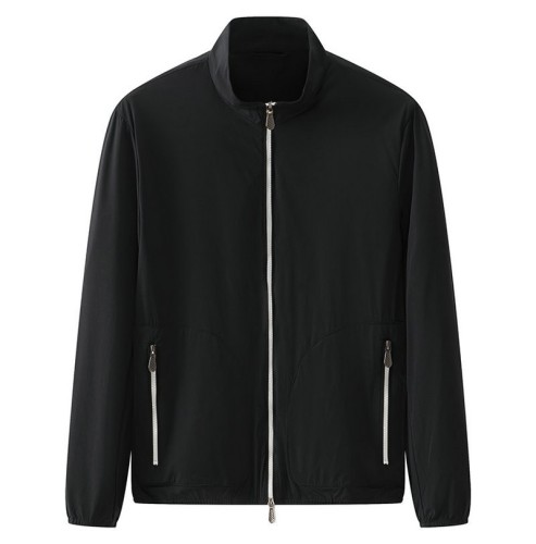 Zippered Pocket Lightweight Sports Casual Trend Mock Neck Jacket
