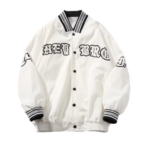 Embroidered motorcycle loose casual fashion trend jacket