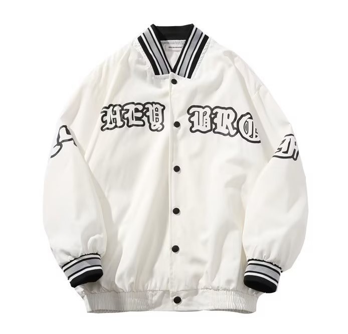Embroidered motorcycle loose casual fashion trend jacket