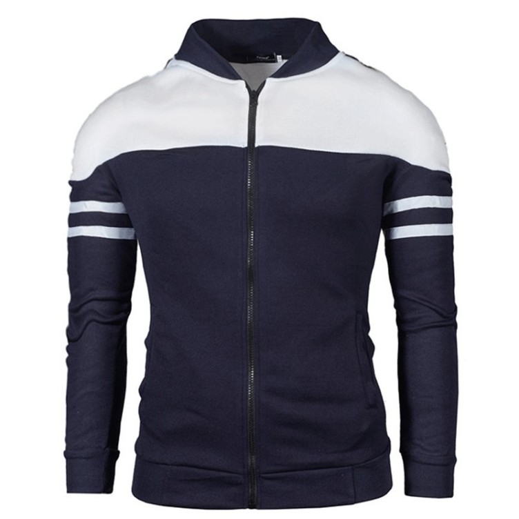 Casual fashion patchwork knit baseball jacket trend jacket
