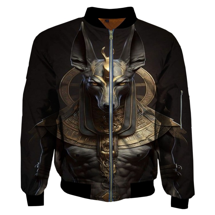 Punk Flight Digital Printed Round Neck Cardigan Fashion Trendy Jacket