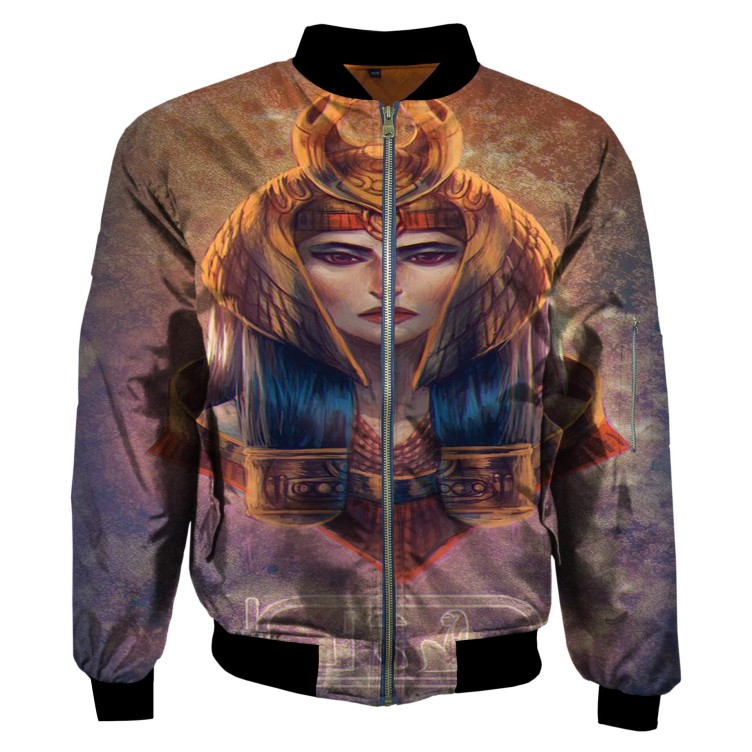 Punk Flight Digital Printed Round Neck Cardigan Fashion Trendy Jacket