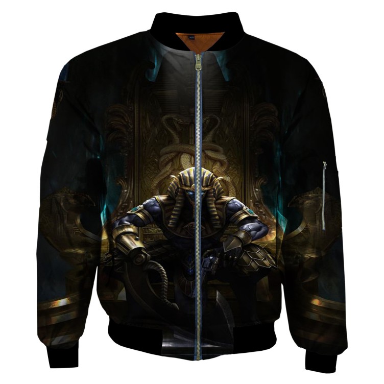 Punk Flight Digital Printed Round Neck Cardigan Fashion Trendy Jacket