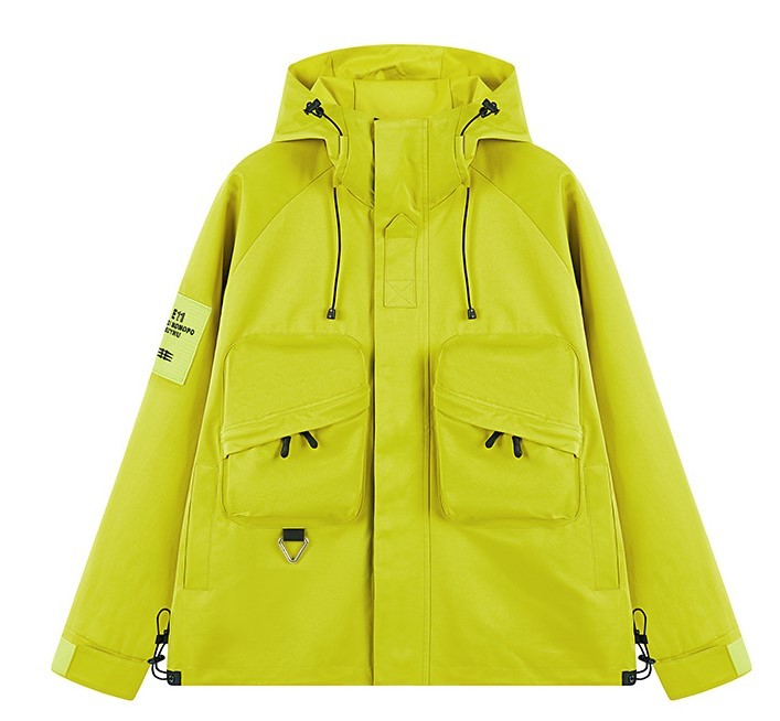 Outdoor versatile work attire hooded fashion trend jacket