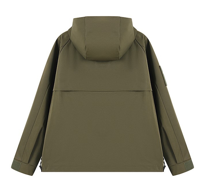 Outdoor versatile work attire hooded fashion trend jacket