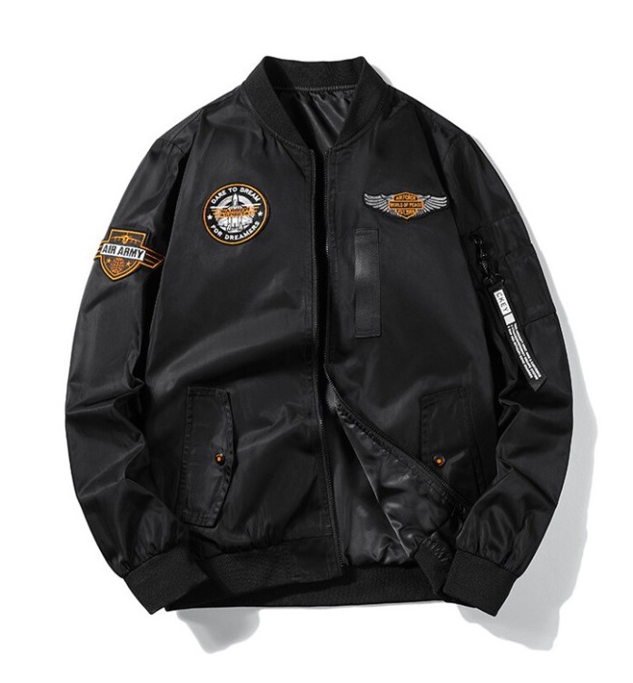Casual fashion trend jacket with double-sided youth pilot jacket