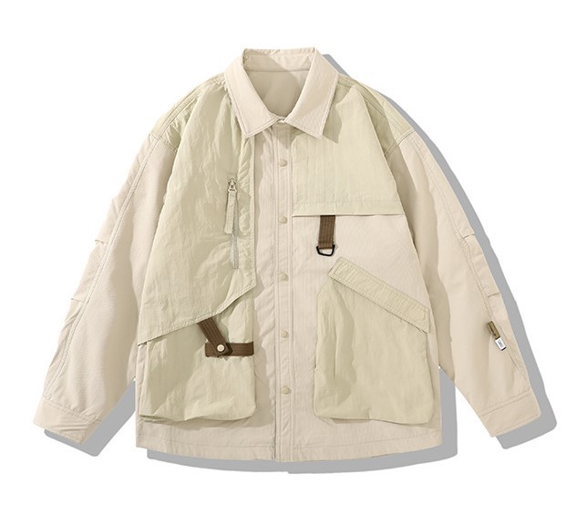 Versatile Short Shoulder Drop Loose Casual Polo Fashion Jacket
