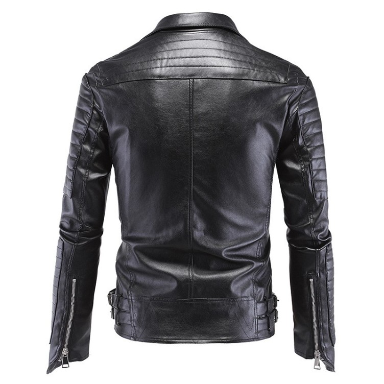 High end boutique punk Kari motorcycle leather jacket Harley leather trend jacket