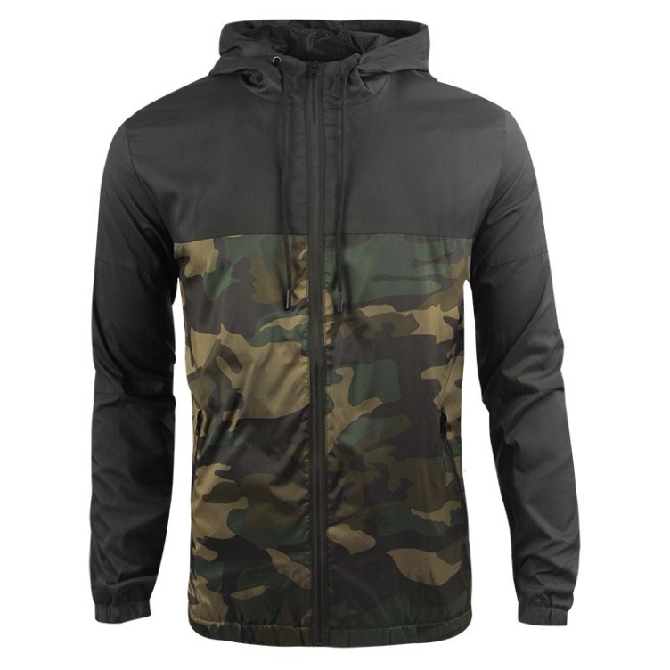 Camo casual sports mesh breathable trend jacket