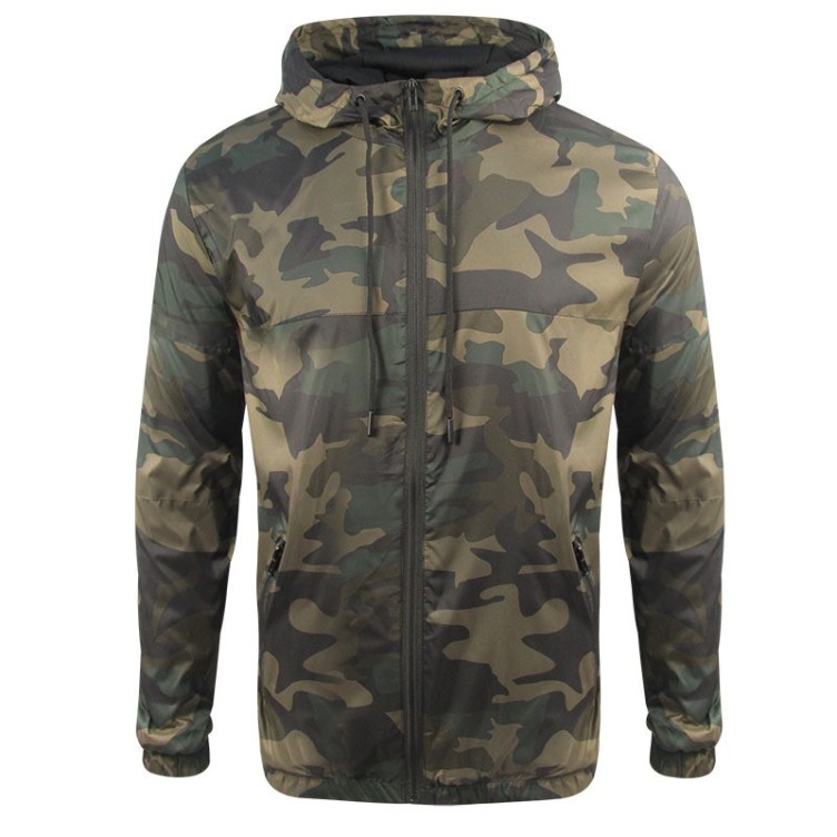 Camo casual sports mesh breathable trend jacket