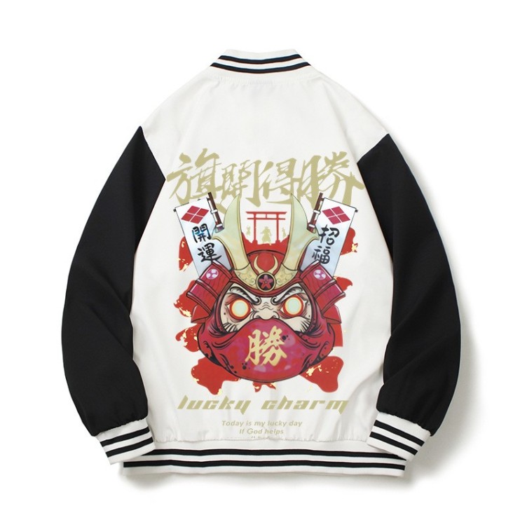 Digital printed casual high street baseball suit fashion trend jacket