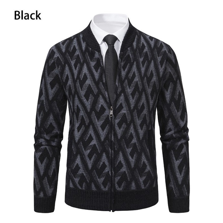 Standing collar slim fitting casual fashion trend jacket