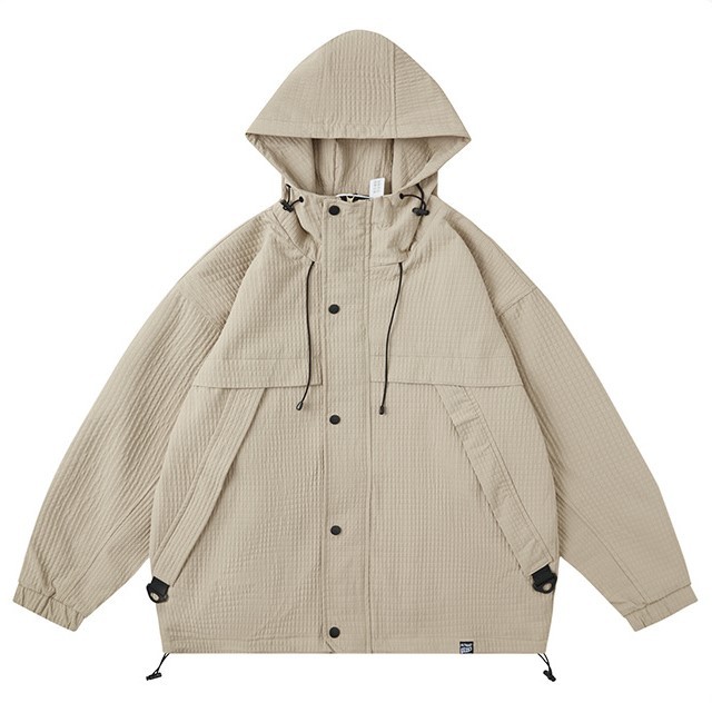 Retro stormtrooper hooded casual fashion trend jacket