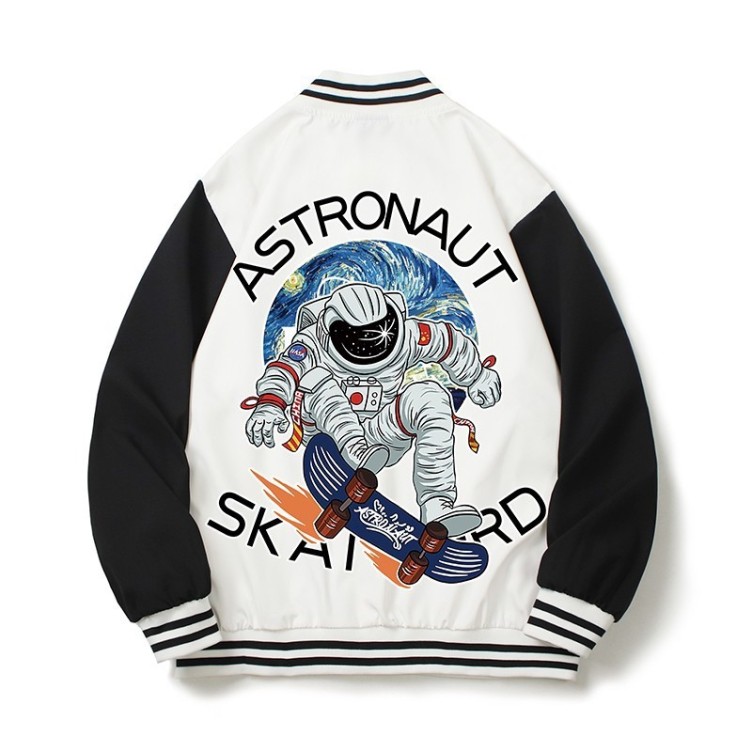 Digital printed casual high street baseball suit fashion trend jacket