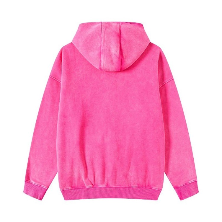 Hip Hop Double Zip Cardigan Casual Loose Fashion Trend Thickened Hoodie