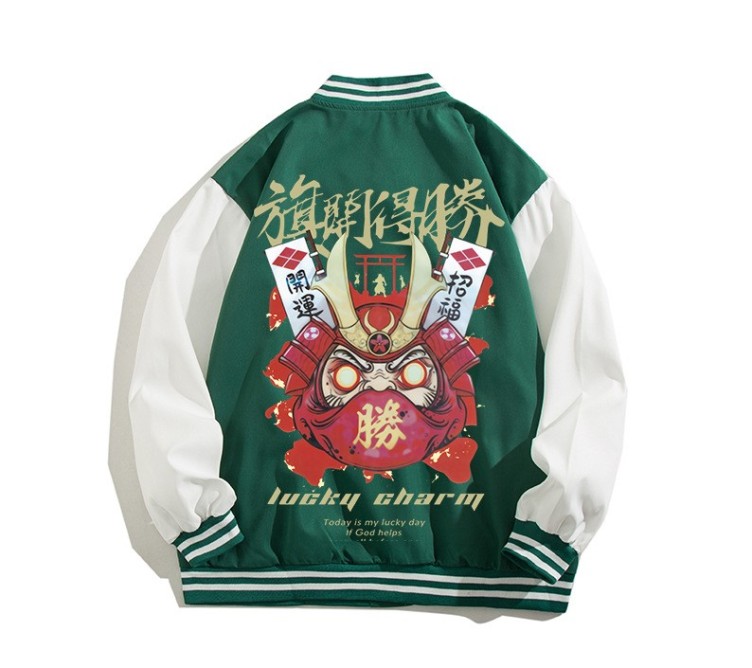 Digital printed casual high street baseball suit fashion trend jacket