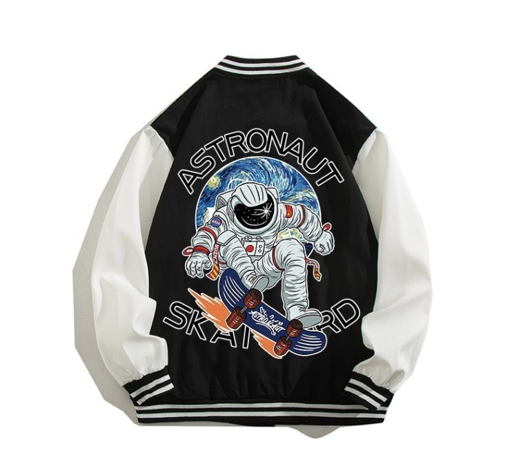 Digital printed casual high street baseball suit fashion trend jacket