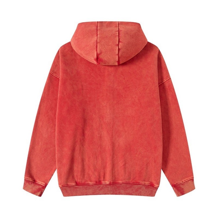 Hip Hop Double Zip Cardigan Casual Loose Fashion Trend Thickened Hoodie