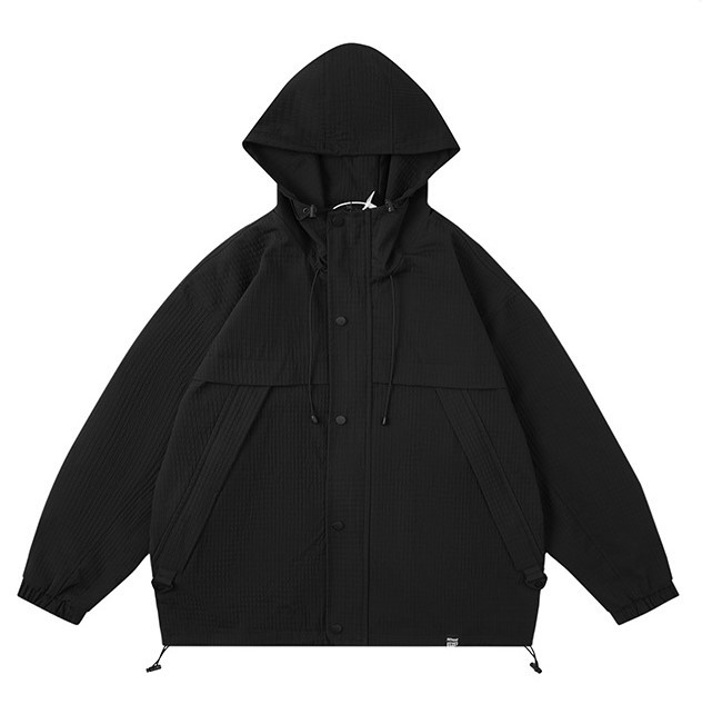 Retro stormtrooper hooded casual fashion trend jacket