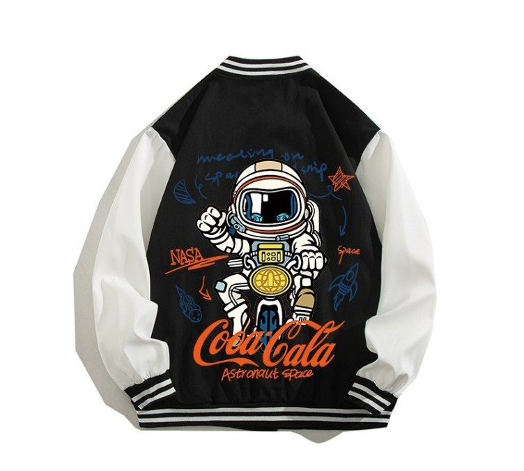 Digital printed casual high street baseball suit fashion trend jacket